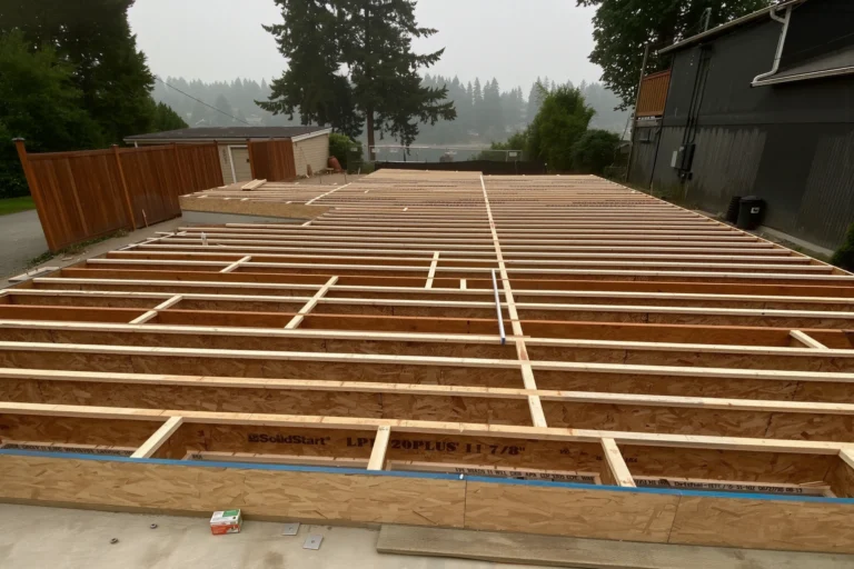 Custom Home Build Foundation and Floor Layer