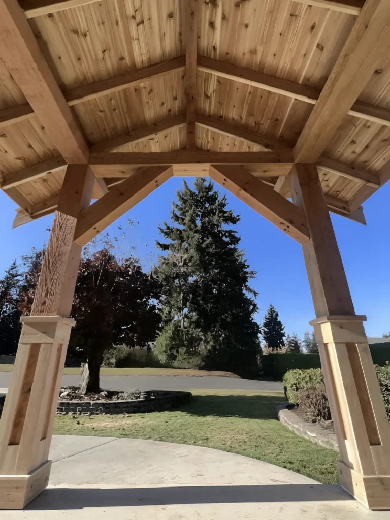 Wooden Covered Entryway